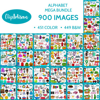 Preview of Alphabet Clip Art Bundle