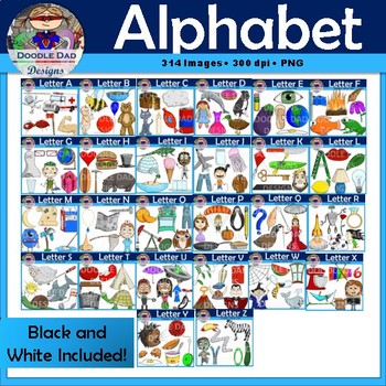 Preview of Alphabet Clip Art Bundle, Variety Pack, Starter Set, Mega Bundle