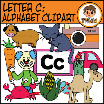 Alphabet Clip Art: Letter C [TWMM Clip Art] by Teaching With Mr McDonald