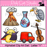 Alphabet Clip Art: Letter V - Phonics Clipart Set - Person