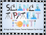 Alphabet Clip Art- Science themed