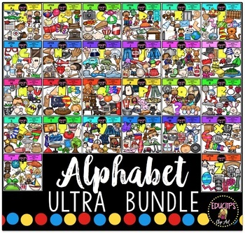 Preview of Alphabet Clip Art Ultra Bundle {Educlips Clipart}