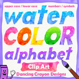 Alphabet Letters Clip Art: Watercolor
