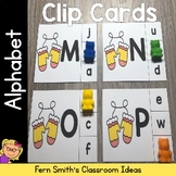 Alphabet Clip Card Center Easy Prep for Uppercase & Lowerc