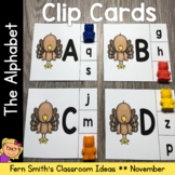 Alphabet Clip Card Center Easy Prep for Uppercase & Lowerc