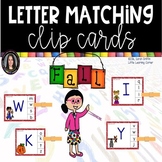 Alphabet ABC matching - Fall - Clip Cards