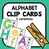 Alphabet Clip Cards Fine Motor ABC Activities