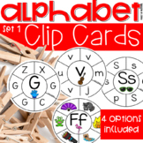 Alphabet Clip Cards Set 1 - Alphabet Activity for Preschoo