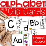Alphabet Clip Cards Set 3 - Alphabet Activity for Preschoo
