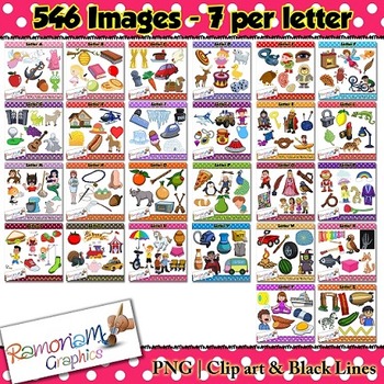 Preview of Alphabet Clip art Bundle