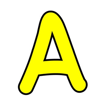 Yellow Alphabet Letters Printable
