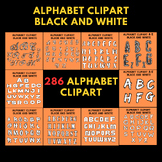 Alphabet Clipart Black And White
