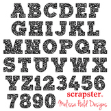 Alphabet Clipart: Composition Notebook Font Clip Art