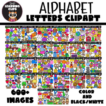 Preview of #sunnydeals24 Alphabet Clipart Mega Bundle