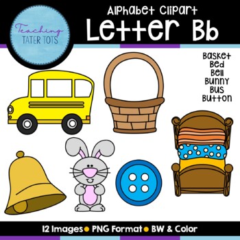 Preview of Alphabet Clipart- Letter B