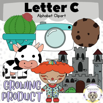 Alphabet Clipart Letter C by Wagging Whimsy Graphics | TPT