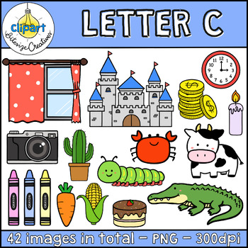 Alphabet Clipart - Letter C by Bitesize Creatives Clipart | TPT