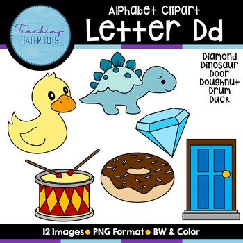 Preview of Alphabet Clipart- Letter D