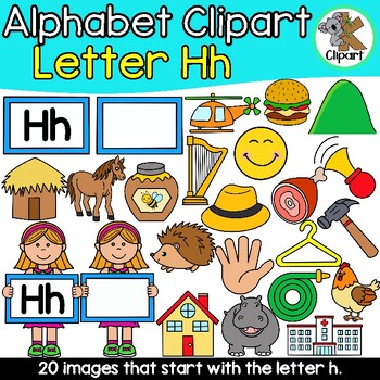 Alphabet Clipart: Letter H by K Clipart | TPT