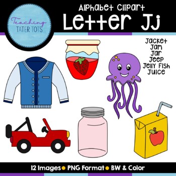 Preview of Alphabet Clipart- Letter J