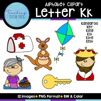 Preview of Alphabet Clipart- Letter K