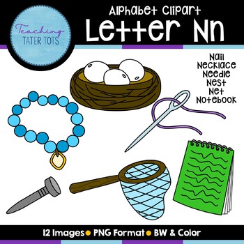 Preview of Alphabet Clipart- Letter N