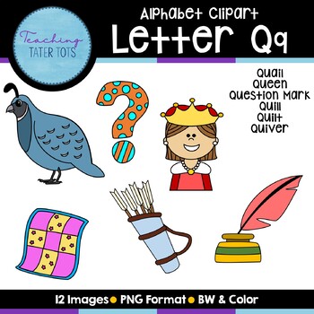 Preview of Alphabet Clipart- Letter Q