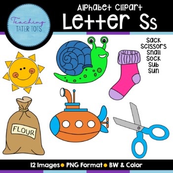 Preview of Alphabet Clipart- Letter S