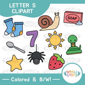 Alphabet Clipart || Letter S by Small Steps PH | TPT