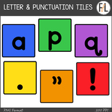 Alphabet Clipart - Letter Tiles, Punctuation - PRIMARY 