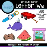 Alphabet Clipart- Letter W