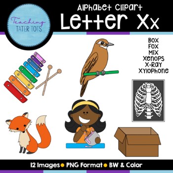 Preview of Alphabet Clipart- Letter X