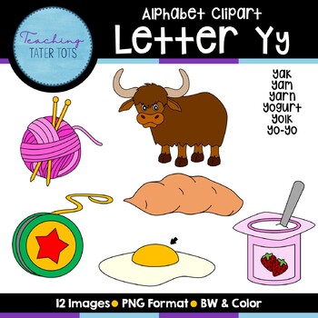 Preview of Alphabet Clipart- Letter Y