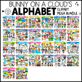 Alphabet Clipart Mega Bundle by Bunny On A Cloud