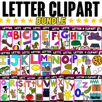 Preview of Alphabet Clipart Set - ABC Clipart, A-Z Clipart Bundle