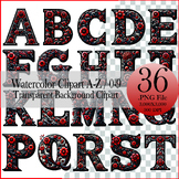 Alphabet Clipart,letters png,alphabet png,Watercolor Clipa