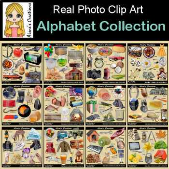 Preview of Alphabet Collection Real Photo Clip Art