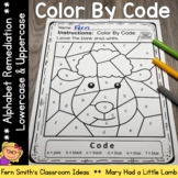 Alphabet Color By Code For Kindergarten Remediation