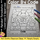 Alphabet Color By Code For Kindergarten Remediation