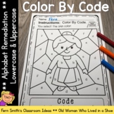 Alphabet Color By Code Remediation There Was An Old Woman 