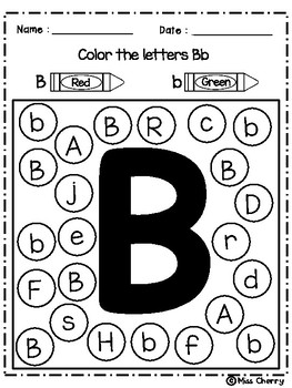 Alphabet Color Fun - Distance Learning by Miss Cherry | TpT