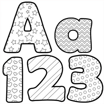 Alphabet Letters For Coloring Black And White Alphabet Coloring