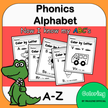 Preview of Alphabet Color : Phonics Alphabet Coloring