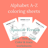 Alphabet Color & Trace Spanish Version