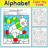 Polar Bear Color by Letters of the Alphabet Page - A fun W
