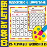 Alphabet Color by Code, Letter Recognition Activities | Up