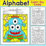 Color by Letters of the Alphabet Monster Activity - Letter