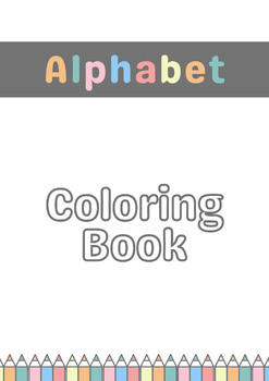 Preview of Alphabet Coloring Book