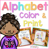 Alphabet Coloring Book - Beginning Sounds ABC Center - Sma