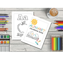 Preview of Alphabet Coloring Book | Printable | Preschool Activity